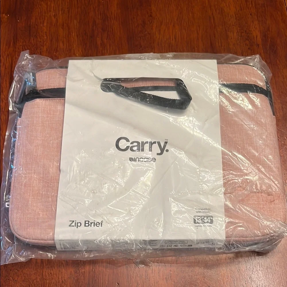 NEW Incase Red Pink Zip Brief For 13”-14” laptops and tablets
